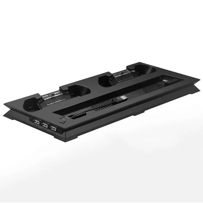 PS4 Slim Vertical Stand with Wireless Controller Charging Dock + Cooling Fan + 3 USB Ports for Playstation 4 Slim Game Console
PS4 Slim Vertical Stand with Wireless Controller Charging Dock + Cooling Fan + 3 USB Ports for Playstation 4 Slim Game Console