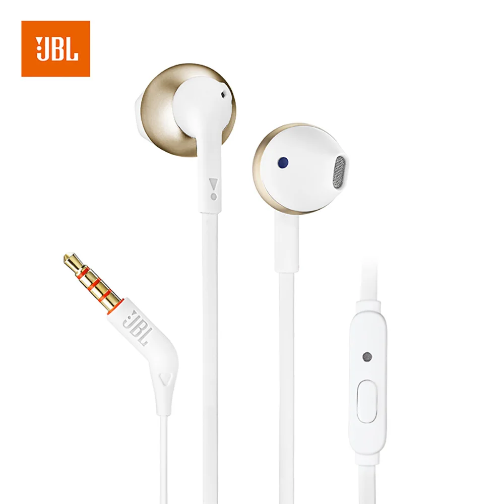 JBL T205 3 5 мм оригинальные проводные наушники-вкладыши для игр музыки спорта
