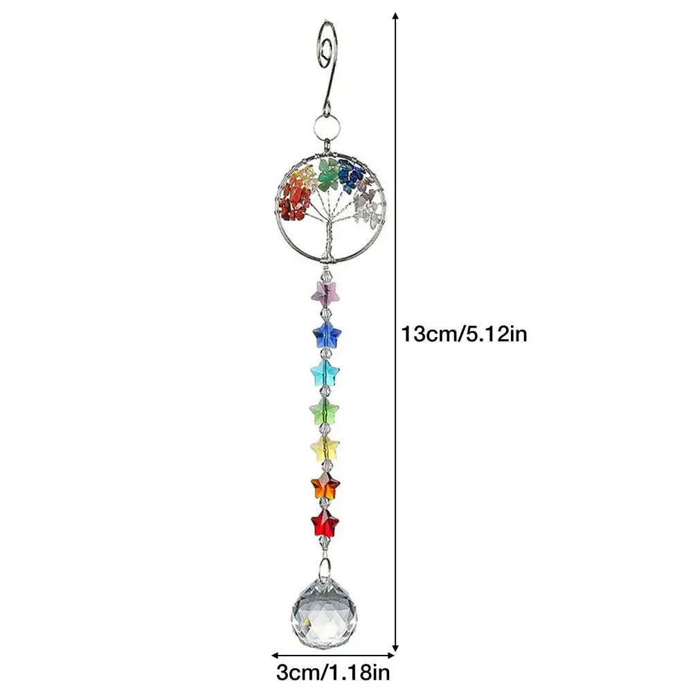 7 Star Crystals Hanging Ornament living room office decor Wind chimes Window Crystals Rainbow Color decoration Pendant
7 Star Crystals Hanging Ornament living room office decor Wind chimes Window Crystals Rainbow Color decoration Pendant