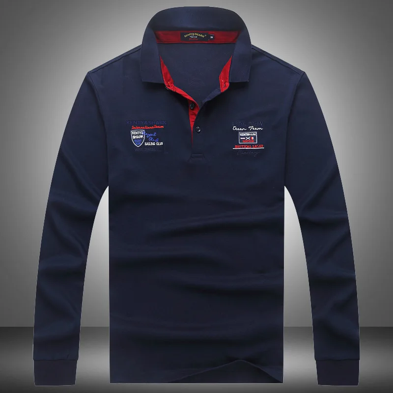 Quality Cotton Fashion New Tops Clothing Autumn Casual Lapel Long Sleeve Business Solid Men's Polo Shirts Shark Brand
Quality Cotton Fashion New Tops Clothing Autumn Casual Lapel Long Sleeve Business Solid Men's Polo Shirts Shark Brand