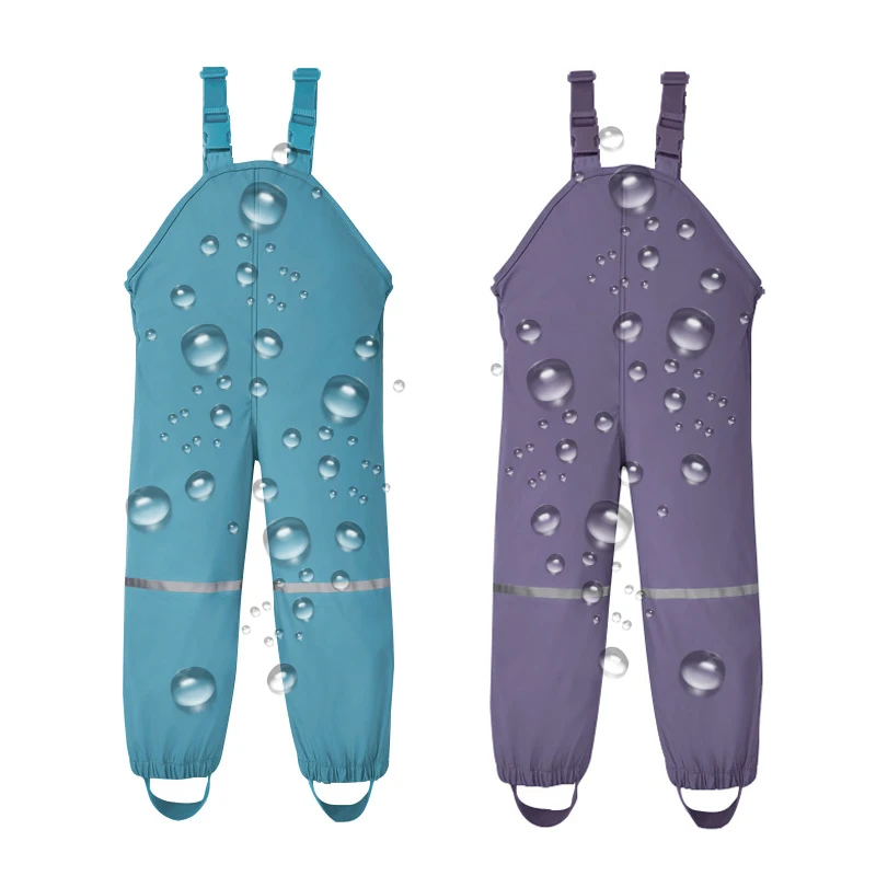 2021 непромокаемые штаны для маленьких девочек Водонепроницаемый спортивный