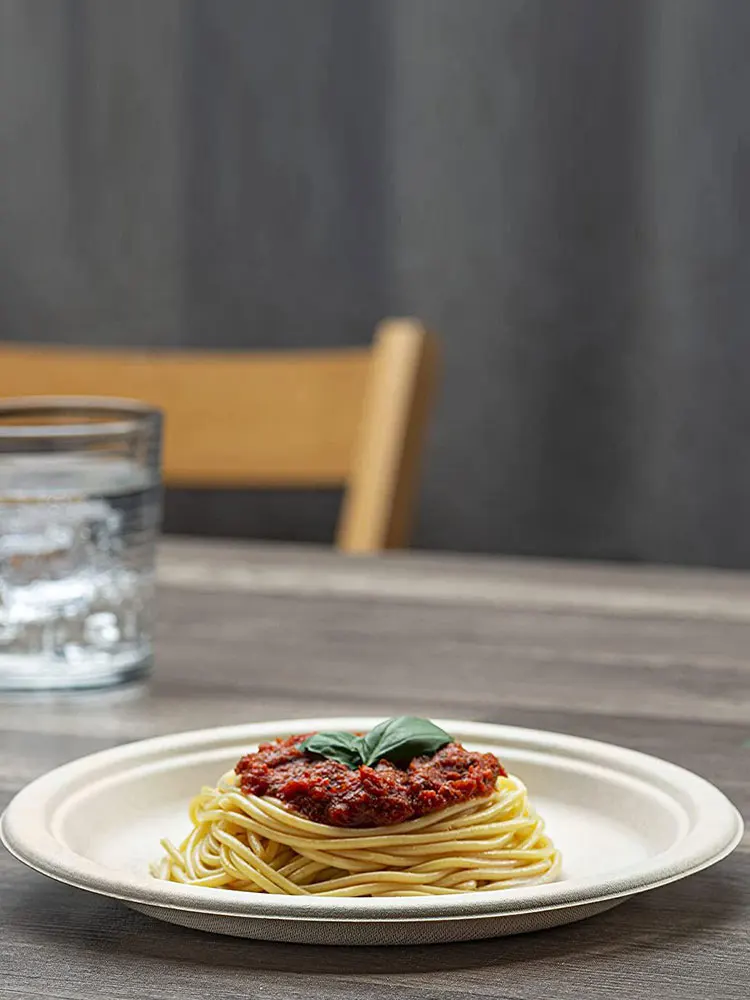 50PCS Compostable Plates Super Rigid Biodegradable Disposable Bagasse Plates 10inch For Wedding Restaurant Picnic Birthday
50PCS Compostable Plates Super Rigid Biodegradable Disposable Bagasse Plates 10inch For Wedding Restaurant Picnic Birthday