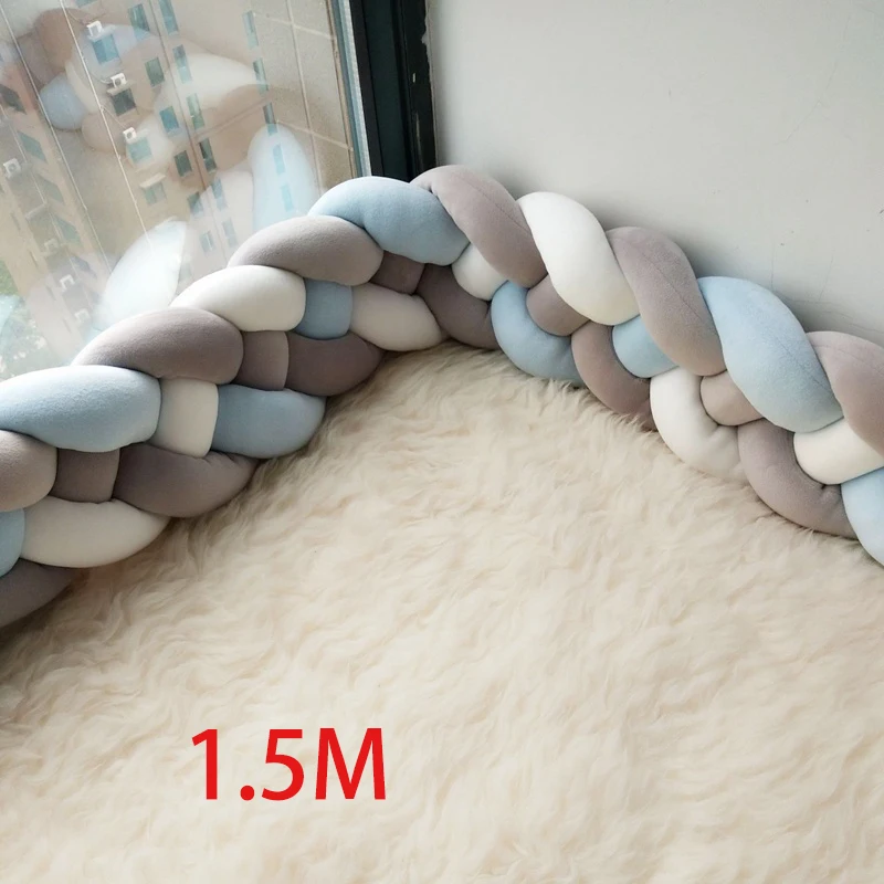 1.5 M Baby Bed Bumper For Newborn Infant Braided in the crib Kids For kids Pillow Cushion Cot Room Infant Knot Thing Protector
1.5 M Baby Bed Bumper For Newborn Infant Braided in the crib Kids For kids Pillow Cushion Cot Room Infant Knot Thing Protector
