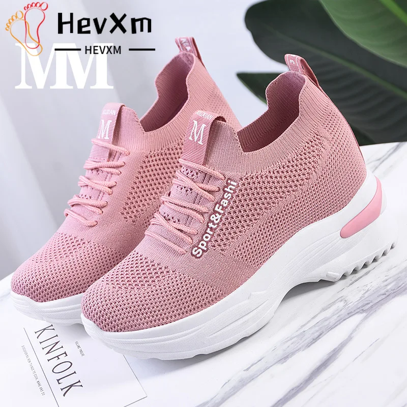 Women's Casual Shoes Thick Bottom Height Increasing Insole Walking Shoes Mesh Breathable Platform Shoes Spring Fashion Lace-up
Women's Casual Shoes Thick Bottom Height Increasing Insole Walking Shoes Mesh Breathable Platform Shoes Spring Fashion Lace-up