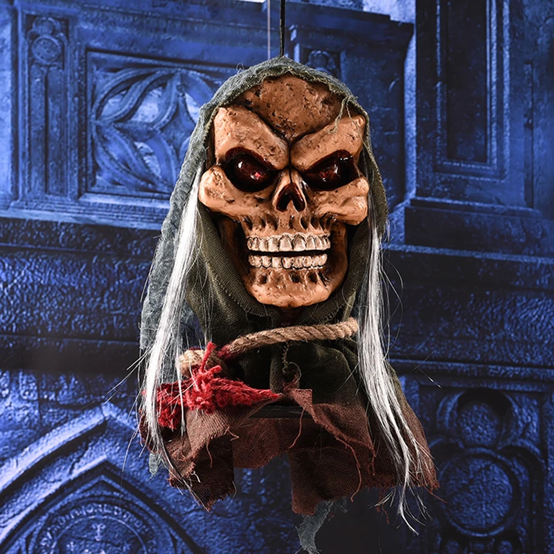 Halloween Decoration Electric Voice Control Witch Skull Haunted House Escape Room Props LED Light Horror Cry Toy Party Decor
Halloween Decoration Electric Voice Control Witch Skull Haunted House Escape Room Props LED Light Horror Cry Toy Party Decor
