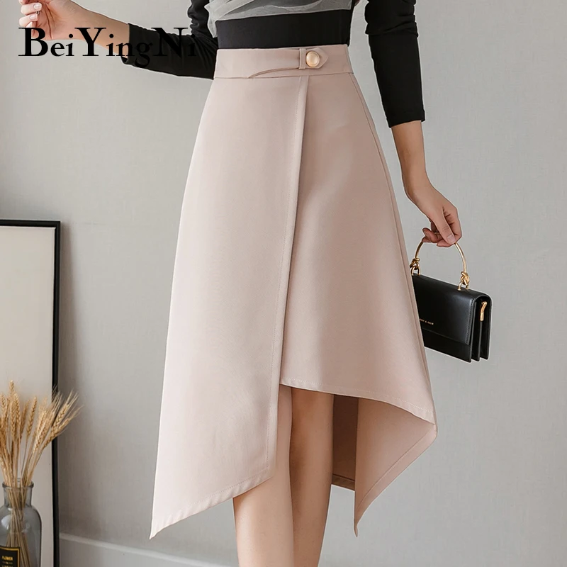 Beiyingni 2021 Autumn Winter Women's Midi A-line Skirt Korean Style Elegant High Waist Skirt Office Ladies Irregular Slim Faldas
Beiyingni 2021 Autumn Winter Women's Midi A-line Skirt Korean Style Elegant High Waist Skirt Office Ladies Irregular Slim Faldas