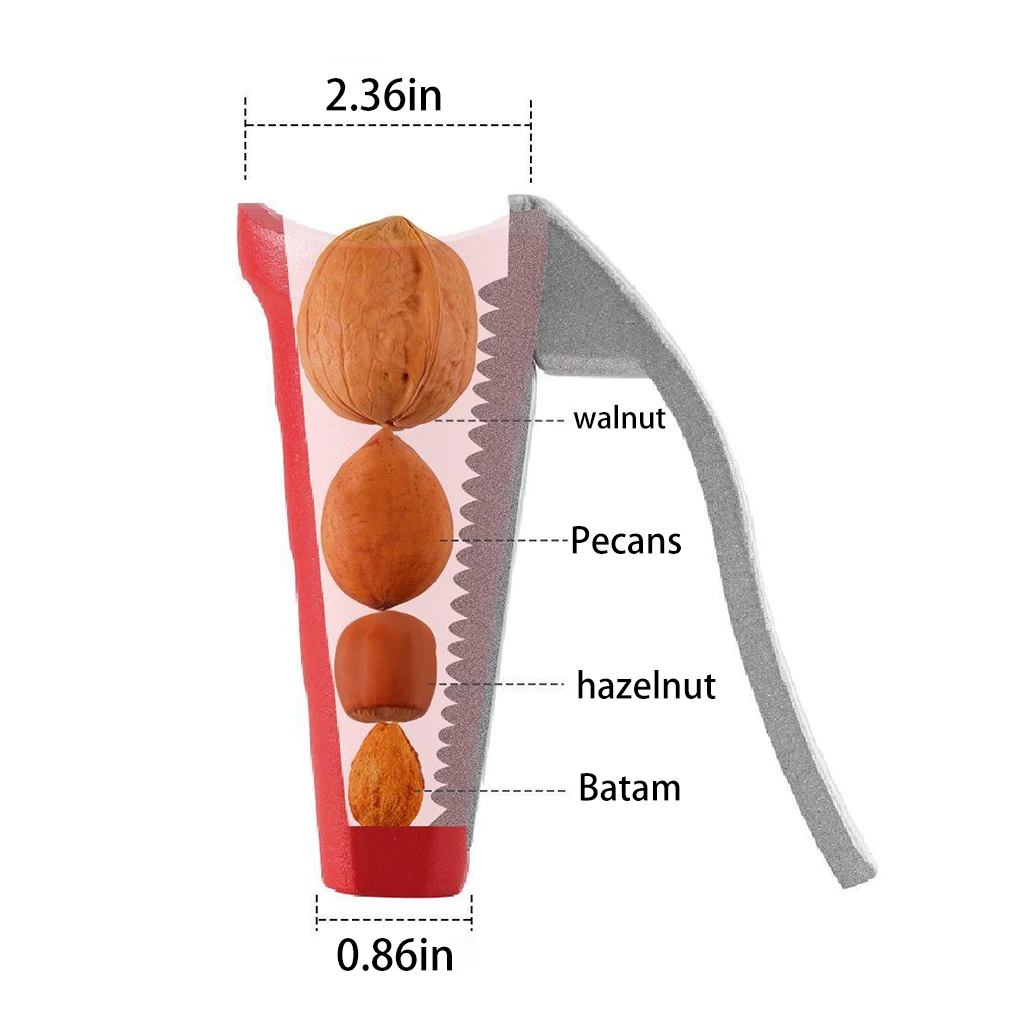 Vertical Multifunctional Walnut Shell Breaker Alloy Serrated Nut Cracker Portable Handheld Walnut Clip Sheller Kitchen Tool
Vertical Multifunctional Walnut Shell Breaker Alloy Serrated Nut Cracker Portable Handheld Walnut Clip Sheller Kitchen Tool