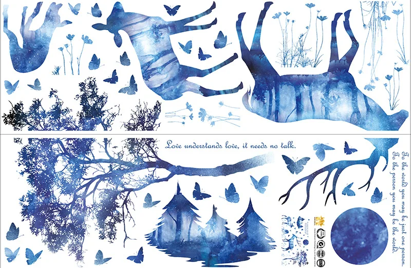 Dream Starry Sky Home Essentials Wall Stickers Deer Tree Bird and Moon DIY Self-adhesive Wallpaper Bed Room Decoration For Kids
Dream Starry Sky Home Essentials Wall Stickers Deer Tree Bird and Moon DIY Self-adhesive Wallpaper Bed Room Decoration For Kids