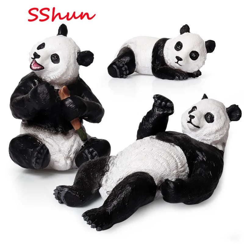 3pc/Set animal Family model Children simulation solid wild new panda toy set ornaments crawling panda figure
3pc/Set animal Family model Children simulation solid wild new panda toy set ornaments crawling panda figure
