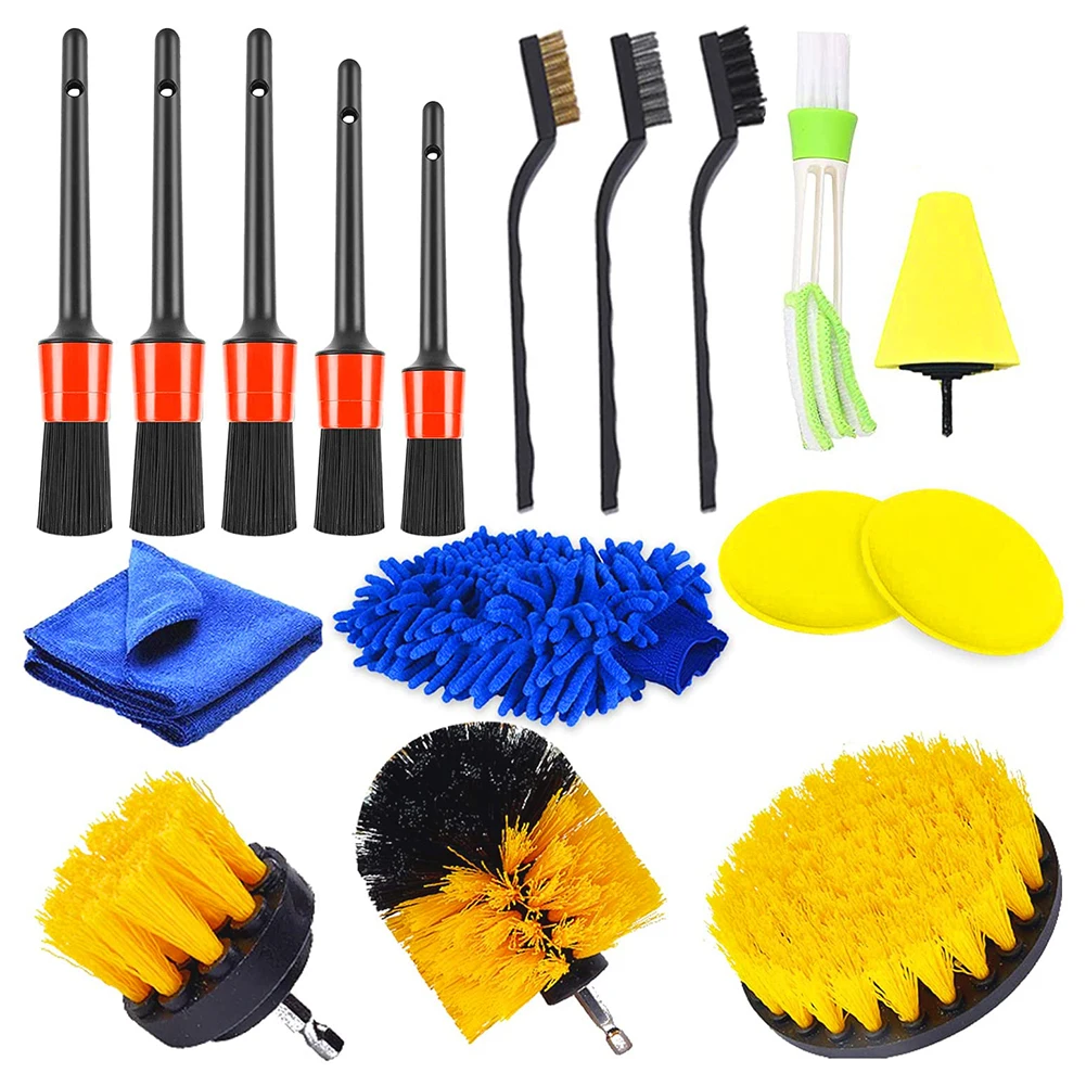 17pcs Car Detailing Brush Drill Brush Detail Brush Set Auto Air Vents Wheel Rim Car Wash Cleaning Tools
17pcs Car Detailing Brush Drill Brush Detail Brush Set Auto Air Vents Wheel Rim Car Wash Cleaning Tools