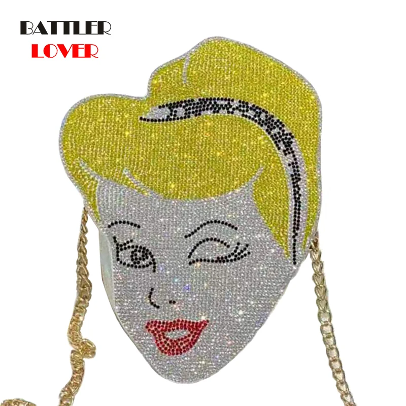 2021 Personality Diamond Woman Head Shape Shoulder Bags Cupcake PU Chains Handbags For Female Cute Evening Dinner Messenger Bag
2021 Personality Diamond Woman Head Shape Shoulder Bags Cupcake PU Chains Handbags For Female Cute Evening Dinner Messenger Bag