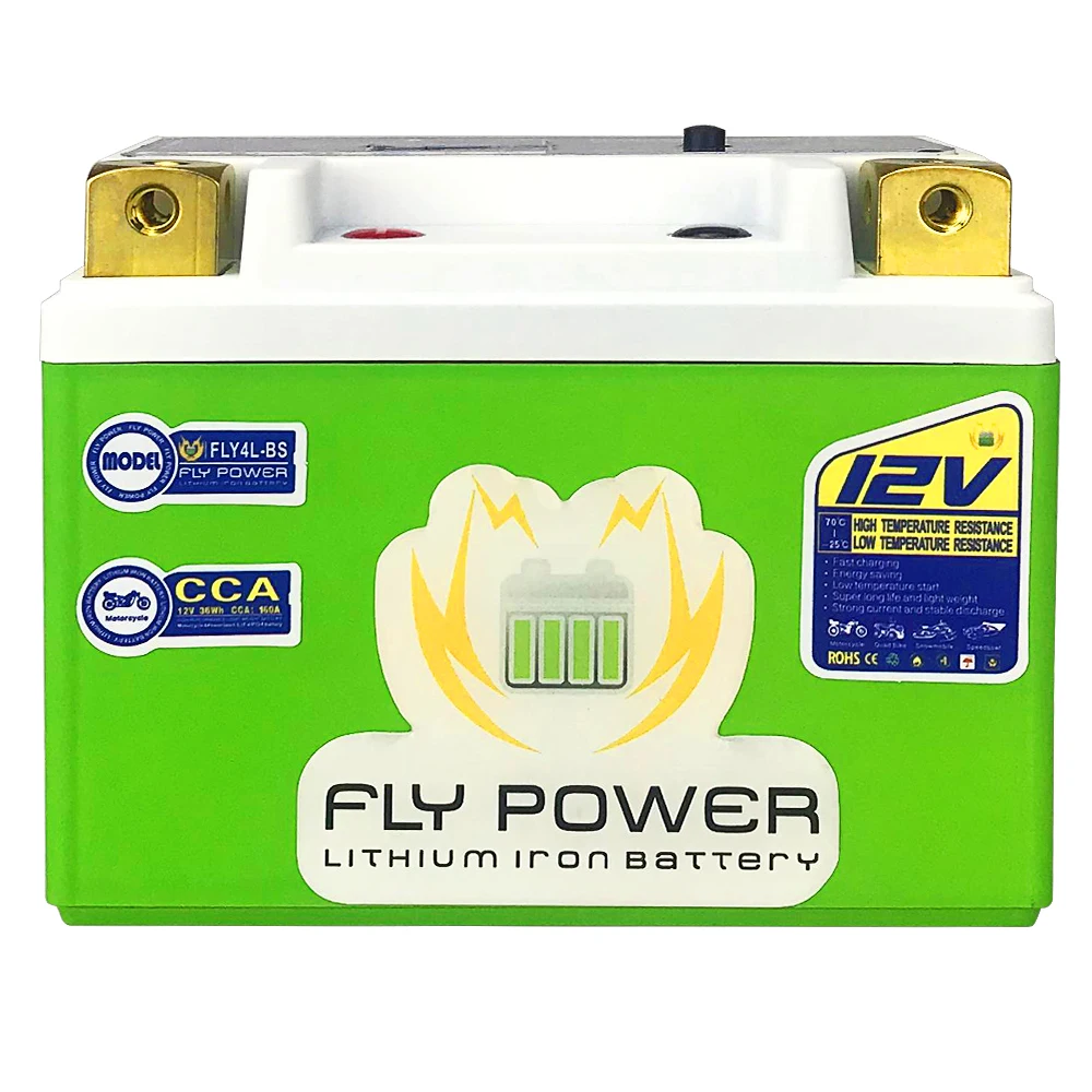 9-B 12V 6Ah CCA 350A FLY POWER LiFePO4 Motorcycle Starter Battery Motorbike Lithium Battery BMS Scooter Phosphate YT9B-BS YT9B-4
9-B 12V 6Ah CCA 350A FLY POWER LiFePO4 Motorcycle Starter Battery Motorbike Lithium Battery BMS Scooter Phosphate YT9B-BS YT9B-4