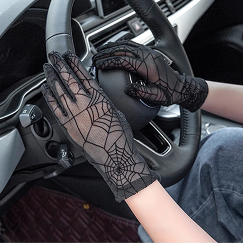 Elegant WomenThin Summer Driving Cycling Sexy Black Sunscreen Gloves Female Anti-UV Elasticity Props Cobweb Lace Mesh Gloves
Elegant WomenThin Summer Driving Cycling Sexy Black Sunscreen Gloves Female Anti-UV Elasticity Props Cobweb Lace Mesh Gloves