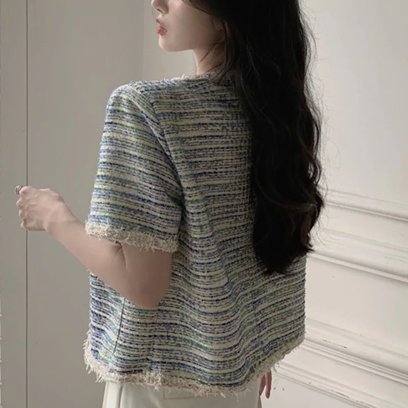 2021 New Spring Summer Elegant Vintage Short Jacket Coat Women Crop Top Bow Korean Tweed Woolen Jacket Outerwear Mujer Chaqueta
2021 New Spring Summer Elegant Vintage Short Jacket Coat Women Crop Top Bow Korean Tweed Woolen Jacket Outerwear Mujer Chaqueta