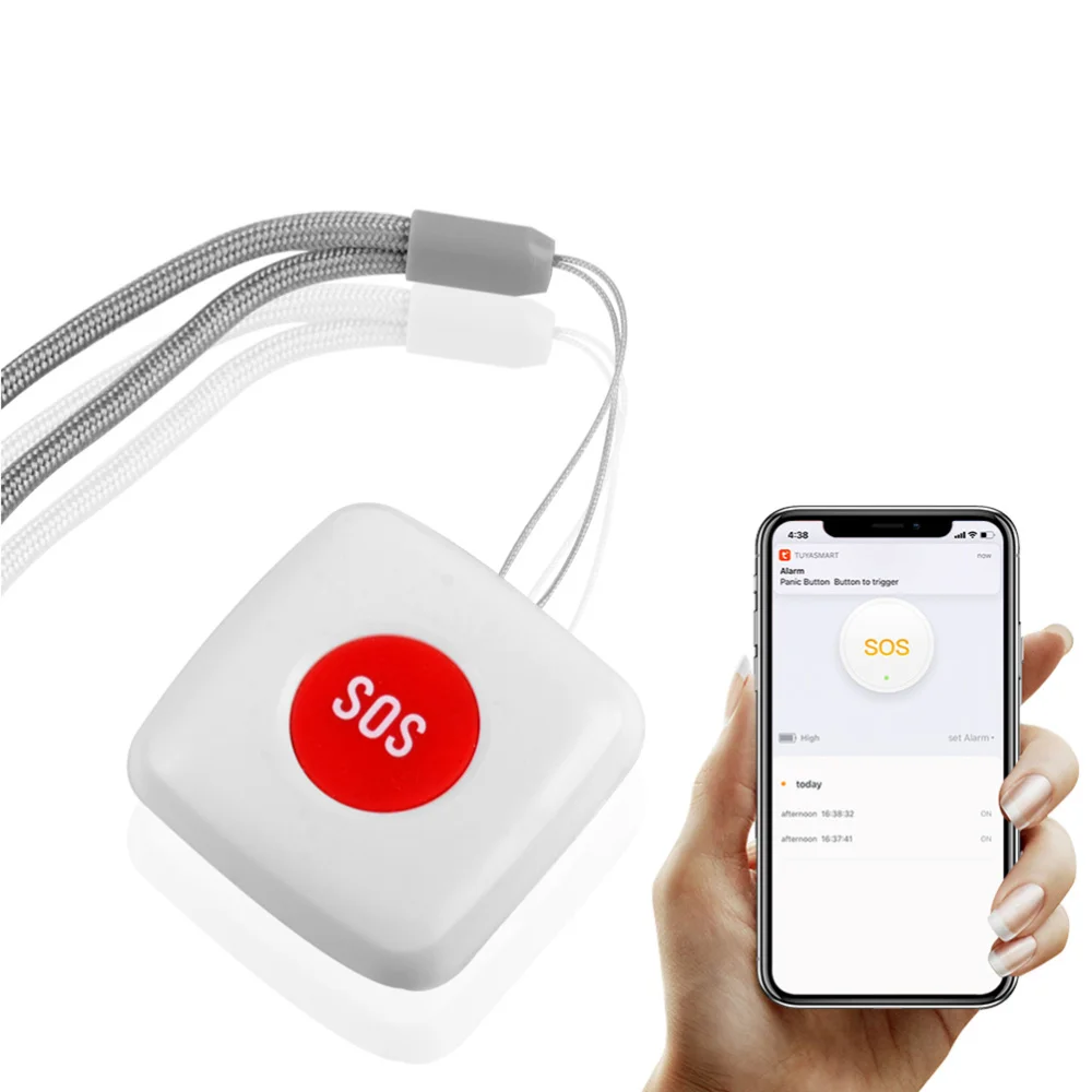 Wireless SOS Emergency Button Remote Call Button Caregiver Pager Fall Alarm for Patient Elderly (White)
Wireless SOS Emergency Button Remote Call Button Caregiver Pager Fall Alarm for Patient Elderly (White)