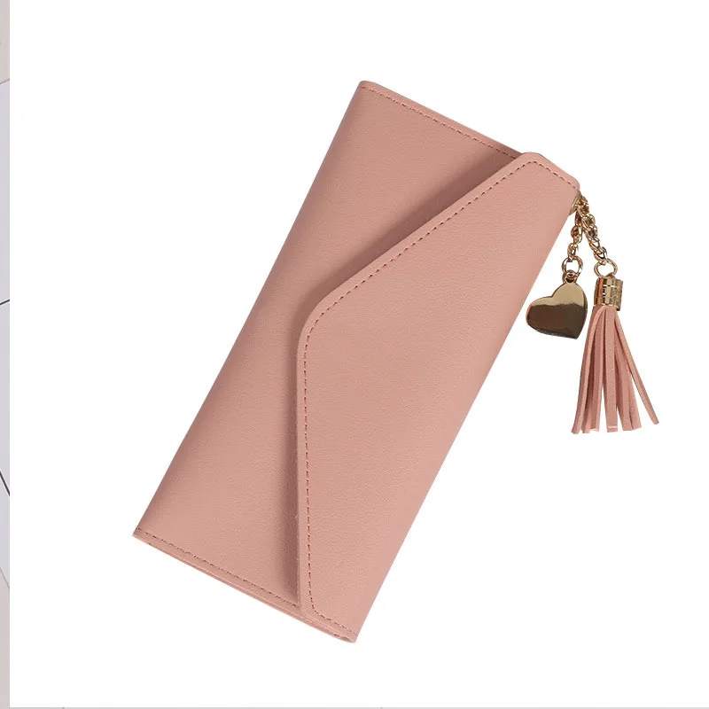 Fashion Womens Heart-shaped pendant Wallets Simple Purses Black Gray Red Long Section Clutch Wallet Soft PU Leather Money Bag
Fashion Womens Heart-shaped pendant Wallets Simple Purses Black Gray Red Long Section Clutch Wallet Soft PU Leather Money Bag