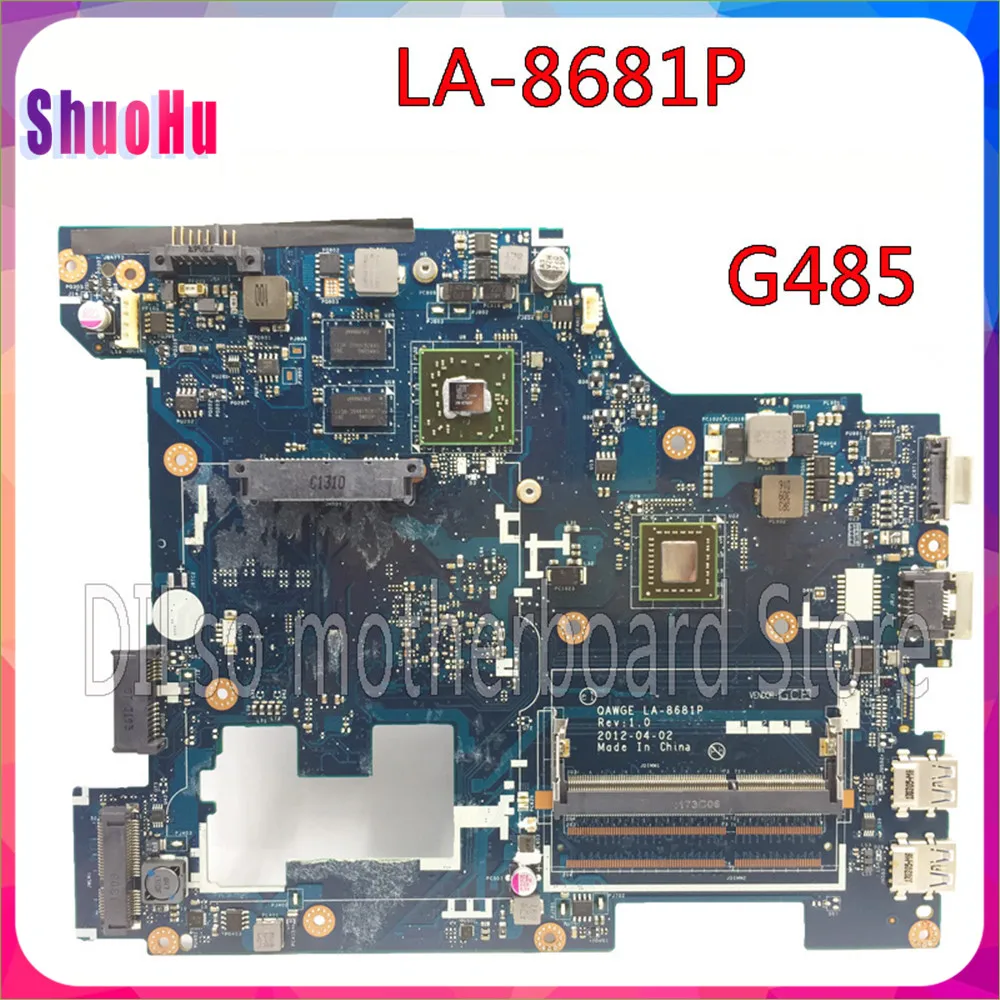 KEFU LA-8681P For Lenovo G485 Laptop Motherboard QAWGE LA-8681P Mainboard G485 Notebook with Cpu PM Test DDR3 HM76
KEFU LA-8681P For Lenovo G485 Laptop Motherboard QAWGE LA-8681P Mainboard G485 Notebook with Cpu PM Test DDR3 HM76