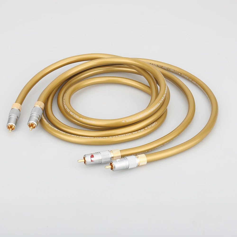 Hifi audio cables Cardas HEXLINK GOLDEN 5C Audio Cable Amplifier CD DVD Player Speaker Nakamichi RCA Interconnect Cable
Hifi audio cables Cardas HEXLINK GOLDEN 5C Audio Cable Amplifier CD DVD Player Speaker Nakamichi RCA Interconnect Cable