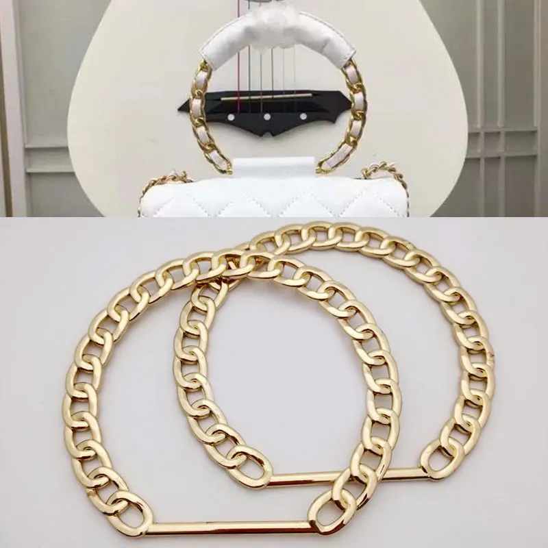 New DIY Bag Chain Handle Women Bag Straps Hardware Replacement Circle Handbag Handle Golden Vintage Detachable Bag Accessories
New DIY Bag Chain Handle Women Bag Straps Hardware Replacement Circle Handbag Handle Golden Vintage Detachable Bag Accessories