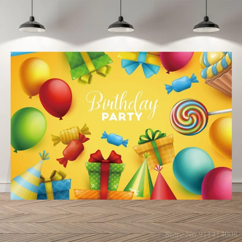 Coloful Gift Boxes Balloon Decorative Birthday Party Backdrops Photography Vinyl Wall Poster Kids Celebration Photo Backgrounds
Coloful Gift Boxes Balloon Decorative Birthday Party Backdrops Photography Vinyl Wall Poster Kids Celebration Photo Backgrounds