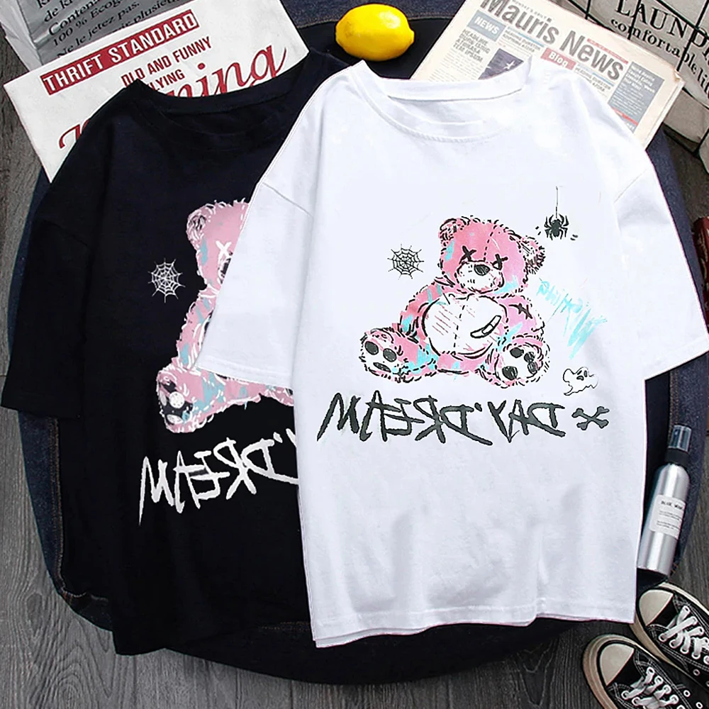 y2k women's T-shirt oversized gothic anime graffiti bear O-neck short-sleeved casual top Harajuku Kawaii oversized
y2k women's T-shirt oversized gothic anime graffiti bear O-neck short-sleeved casual top Harajuku Kawaii oversized
