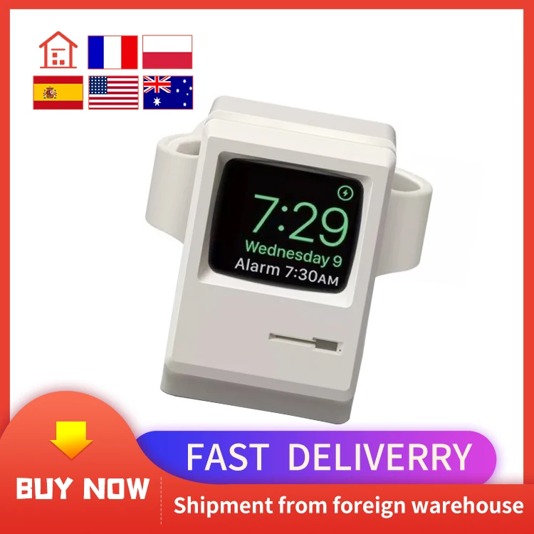 For apple watch retro charging stand Apple Watch silicone charging night mode bracket
For apple watch retro charging stand Apple Watch silicone charging night mode bracket