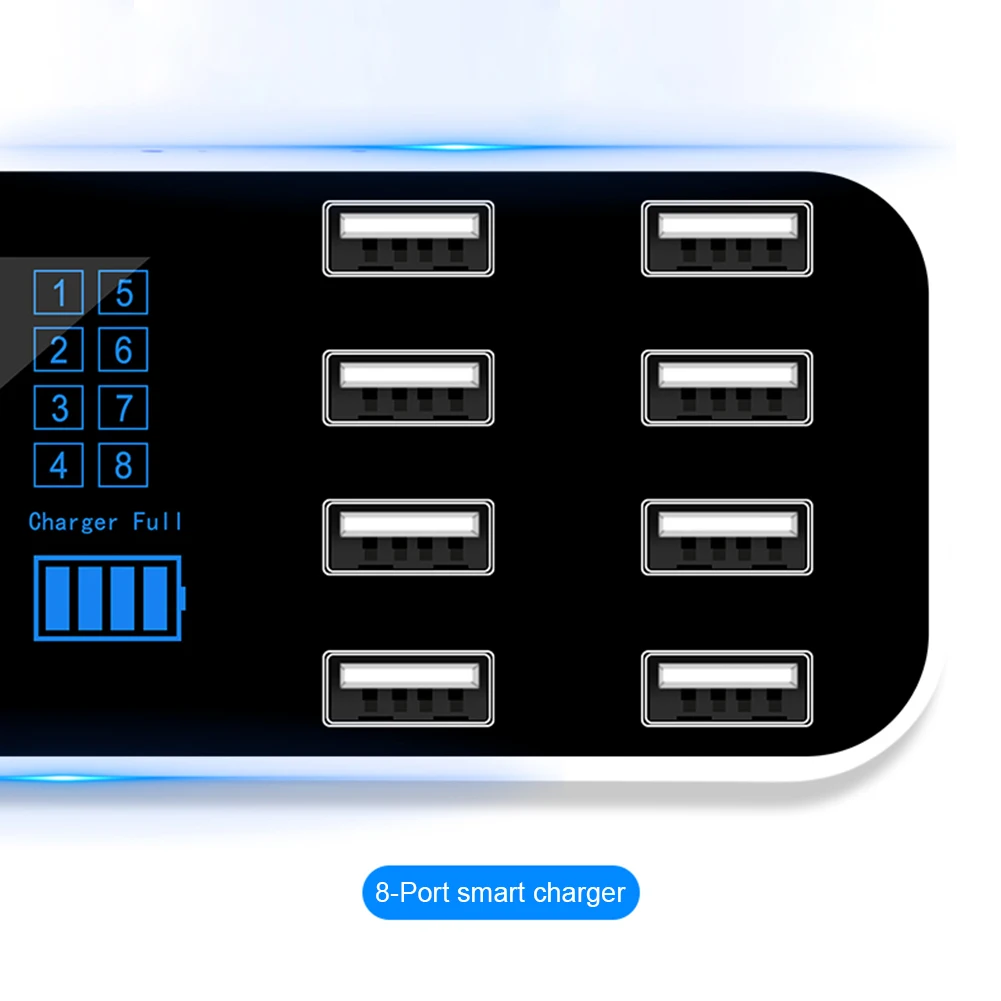 8 Ports USB Charger Multi-Port USB Charging Station Hub LCD Display For Car Lighter Charging Station Dropshipping Wholesale
8 Ports USB Charger Multi-Port USB Charging Station Hub LCD Display For Car Lighter Charging Station Dropshipping Wholesale