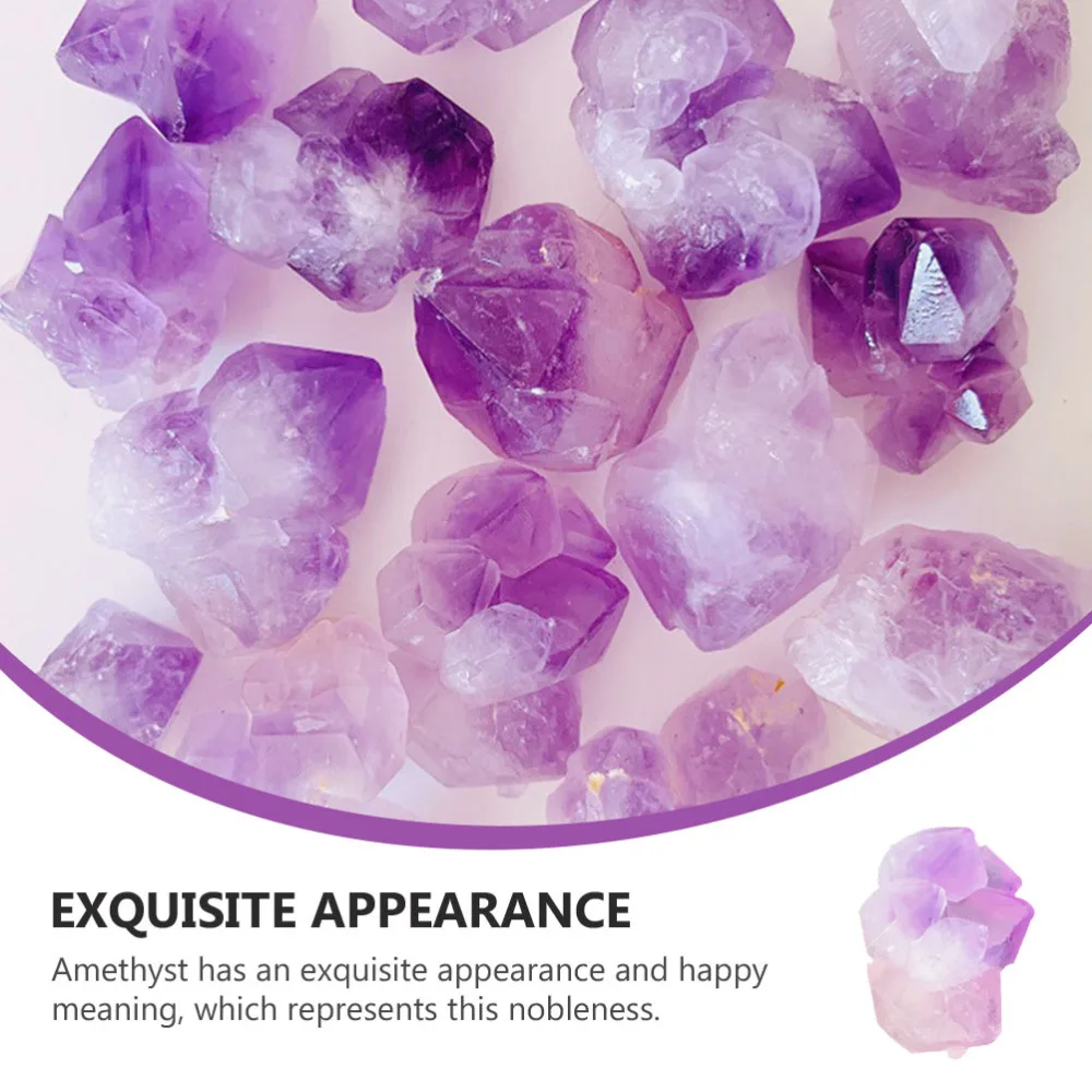 100g Delicate Natural Ore Stones Natural Crystal Decoration Craft (Purple)
100g Delicate Natural Ore Stones Natural Crystal Decoration Craft (Purple)