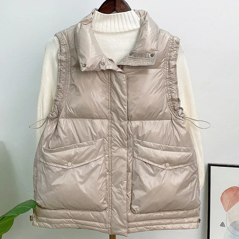 Women's Vest 2020 Korean Youth Solid Color Polo Collar Sleeveless Winter Warm Thick Vest
Women's Vest 2020 Korean Youth Solid Color Polo Collar Sleeveless Winter Warm Thick Vest