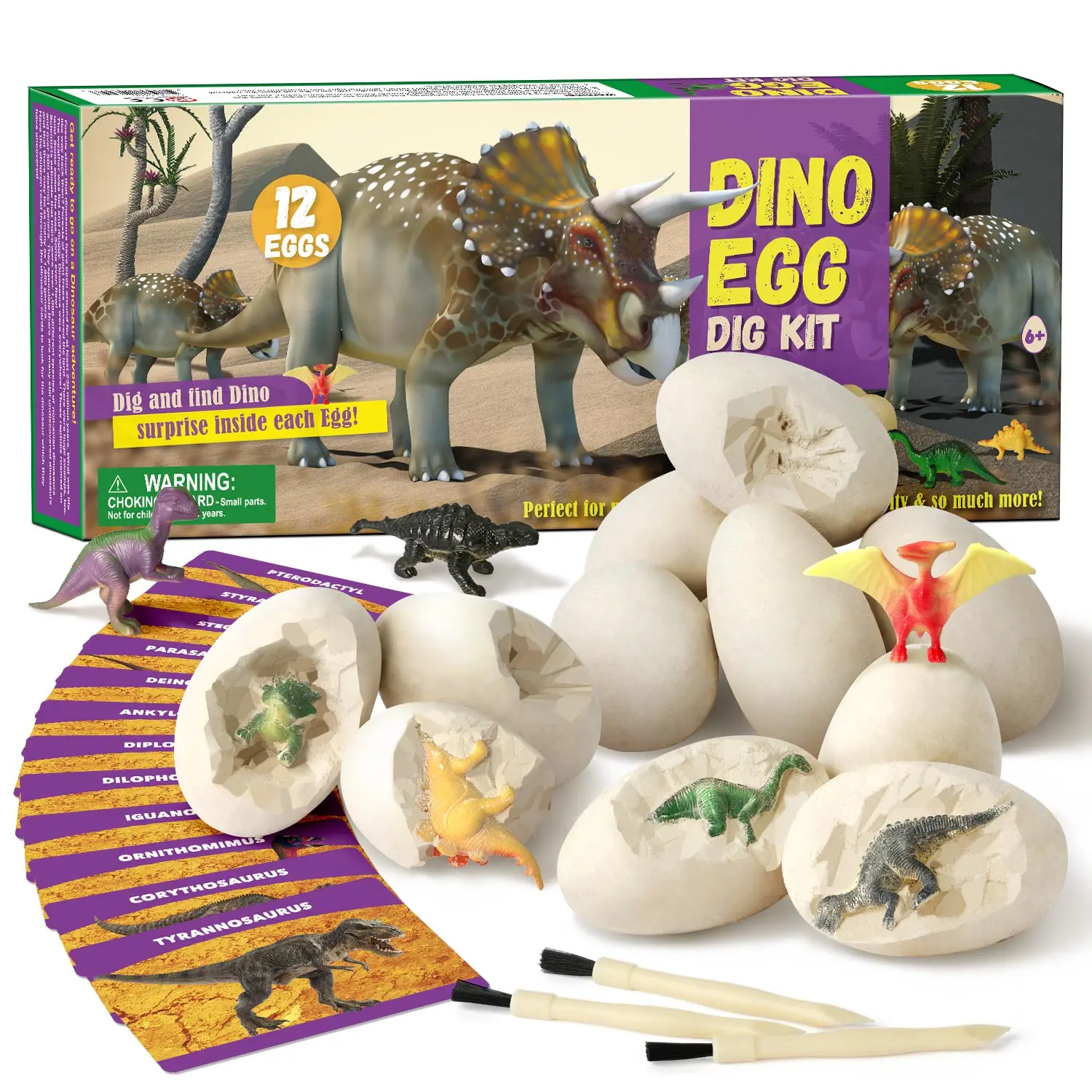 Dig Kit Dinosaur Eggs Excavation Digging Up Kit With 12 Models Dinosaur Science Educational Toys for Children
Dig Kit Dinosaur Eggs Excavation Digging Up Kit With 12 Models Dinosaur Science Educational Toys for Children