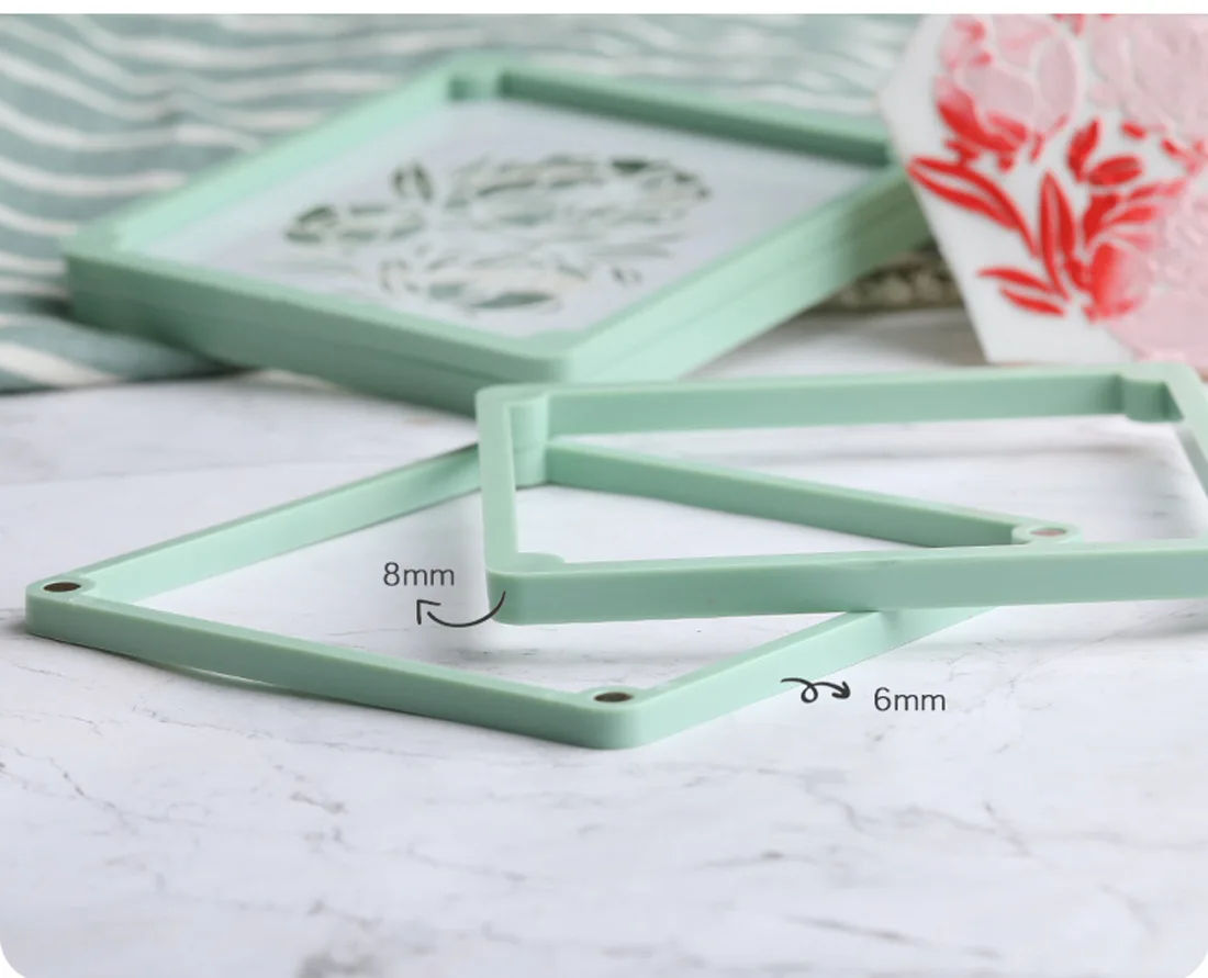 Sugar Cookies Stencil Fixing Frames Baking Magnetic Icing Cookie Stencil Holder Printing Die Fondant Cake Decorating Tools
Sugar Cookies Stencil Fixing Frames Baking Magnetic Icing Cookie Stencil Holder Printing Die Fondant Cake Decorating Tools