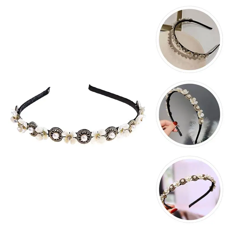 1Pc Women Hairband Pearl Headdress Flower Pearl Hairband Head Accessory for Gathering Party
1Pc Women Hairband Pearl Headdress Flower Pearl Hairband Head Accessory for Gathering Party