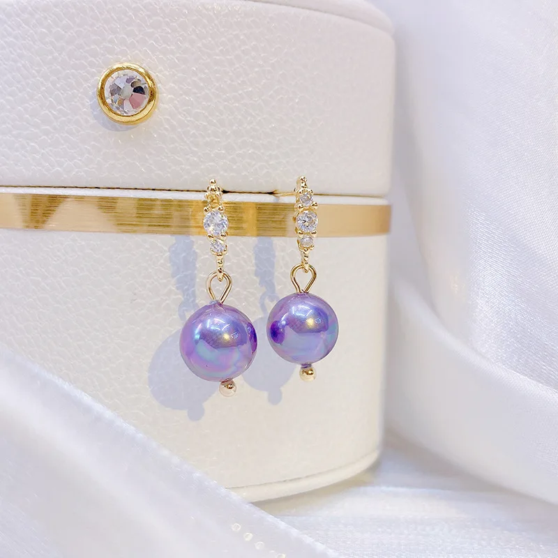 YDL Trendy Women Earrings Freshwater Purple Pearl Earrings Minimalist Lady Temperament Exquisite Luxury Jewelry Pendant Gift
YDL Trendy Women Earrings Freshwater Purple Pearl Earrings Minimalist Lady Temperament Exquisite Luxury Jewelry Pendant Gift