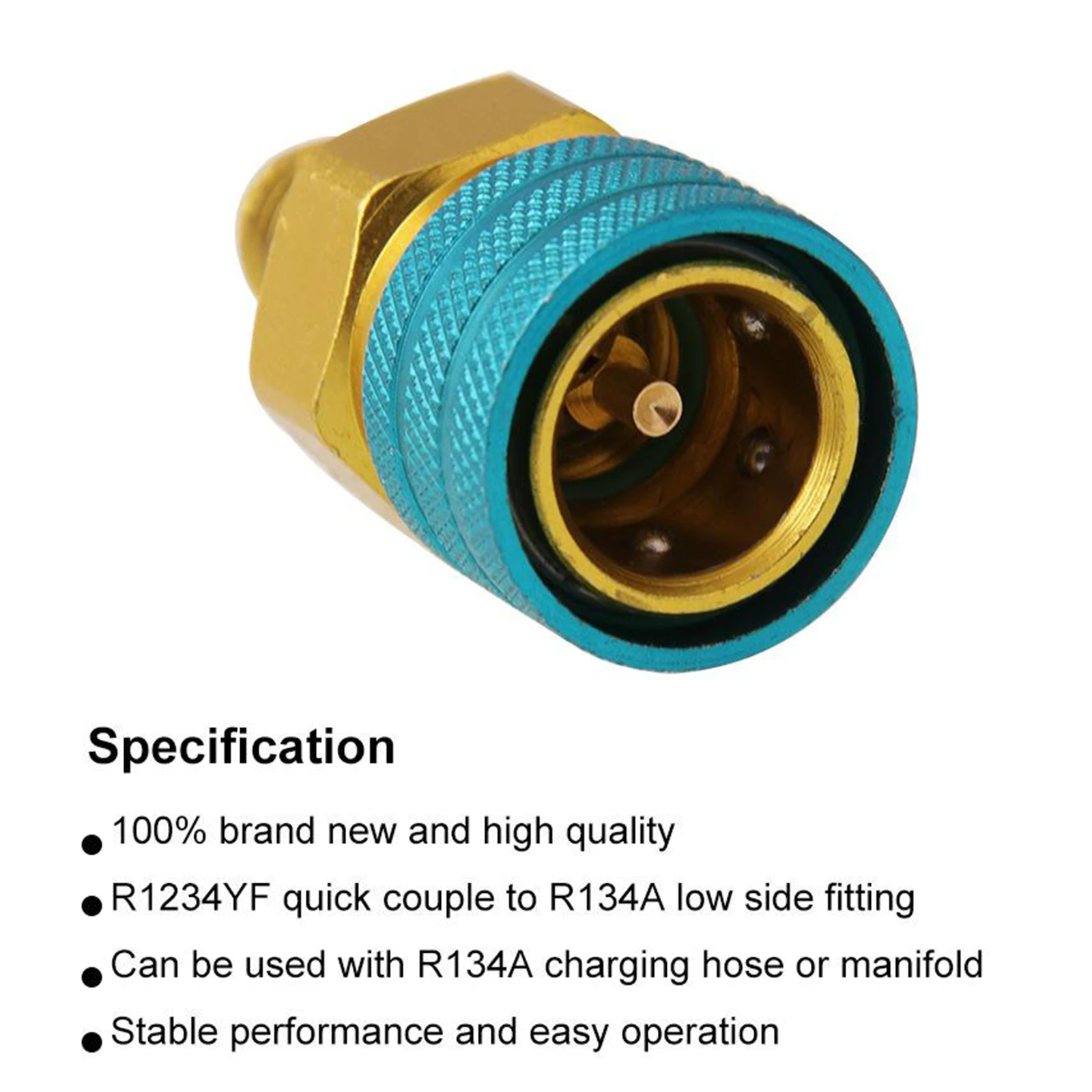 R1234YF to R134A Low Side Quick Coupler Adapter Car Air-conditioning Fitting
R1234YF to R134A Low Side Quick Coupler Adapter Car Air-conditioning Fitting