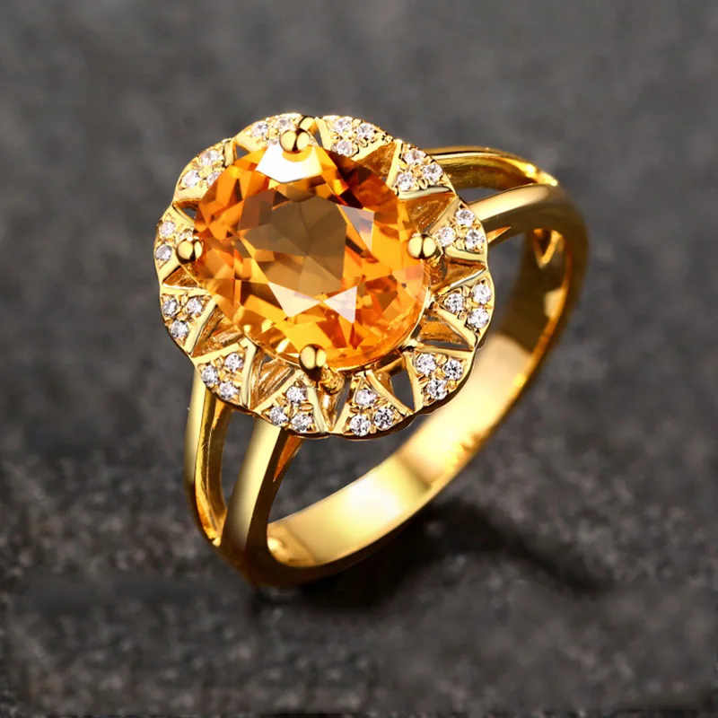 Luxury Female Girl Yellow Crystal CZ Stone Rings Boho Yellow Gold Color Ring Promise Engagement Gemstone Ring For Women Jewelry 
Luxury Female Girl Yellow Crystal CZ Stone Rings Boho Yellow Gold Color Ring Promise Engagement Gemstone Ring For Women Jewelry