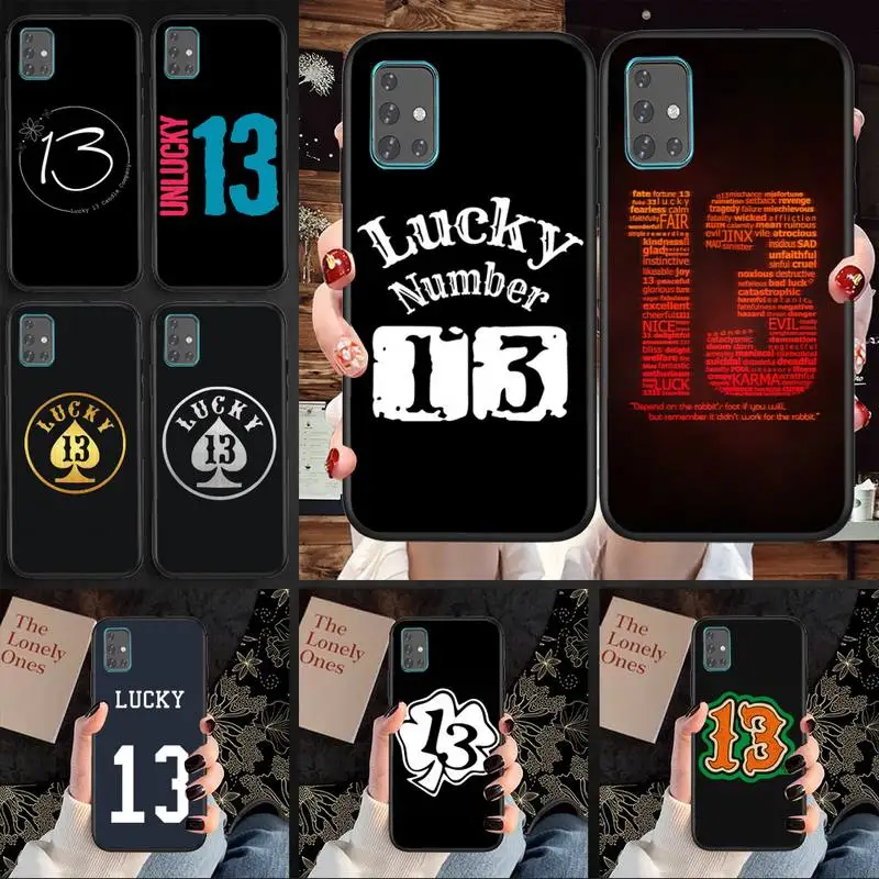 Lucky Number 13 Phone Case For Samsung A71 A80 A91 A01 A02 A11 A12 A21 A31 A32 A20E soft cover Funda
Lucky Number 13 Phone Case For Samsung A71 A80 A91 A01 A02 A11 A12 A21 A31 A32 A20E soft cover Funda