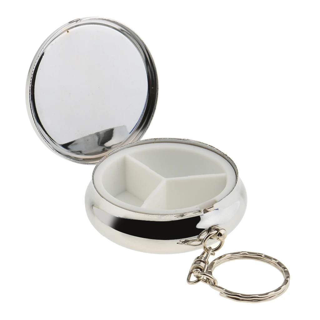 3 Compartments Round Travel Portable Vitamin Organizer Tablet Box Earring Trinket Storage Case Container with Keychain Keyring
3 Compartments Round Travel Portable Vitamin Organizer Tablet Box Earring Trinket Storage Case Container with Keychain Keyring