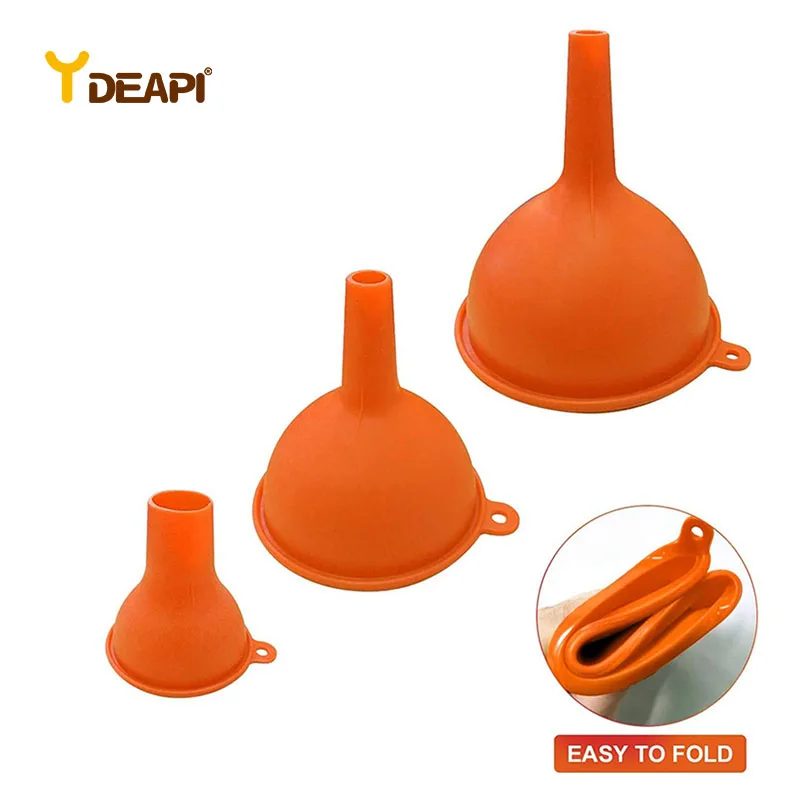 YDEAPI Multifunctional Grade Silicone Funnel Wide Mouth Funnel For Oil Liquid Wine Canning Cooking Kitchen Accessiores Tool
YDEAPI Multifunctional Grade Silicone Funnel Wide Mouth Funnel For Oil Liquid Wine Canning Cooking Kitchen Accessiores Tool