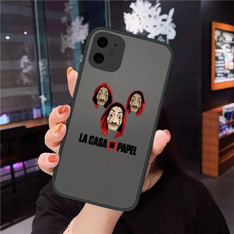 Money Heist paper house tv movie Phone Cases Matte Transparent for iPhone 7 8 11 12 s mini pro X XS XR MAX Plus cover funda
Money Heist paper house tv movie Phone Cases Matte Transparent for iPhone 7 8 11 12 s mini pro X XS XR MAX Plus cover funda