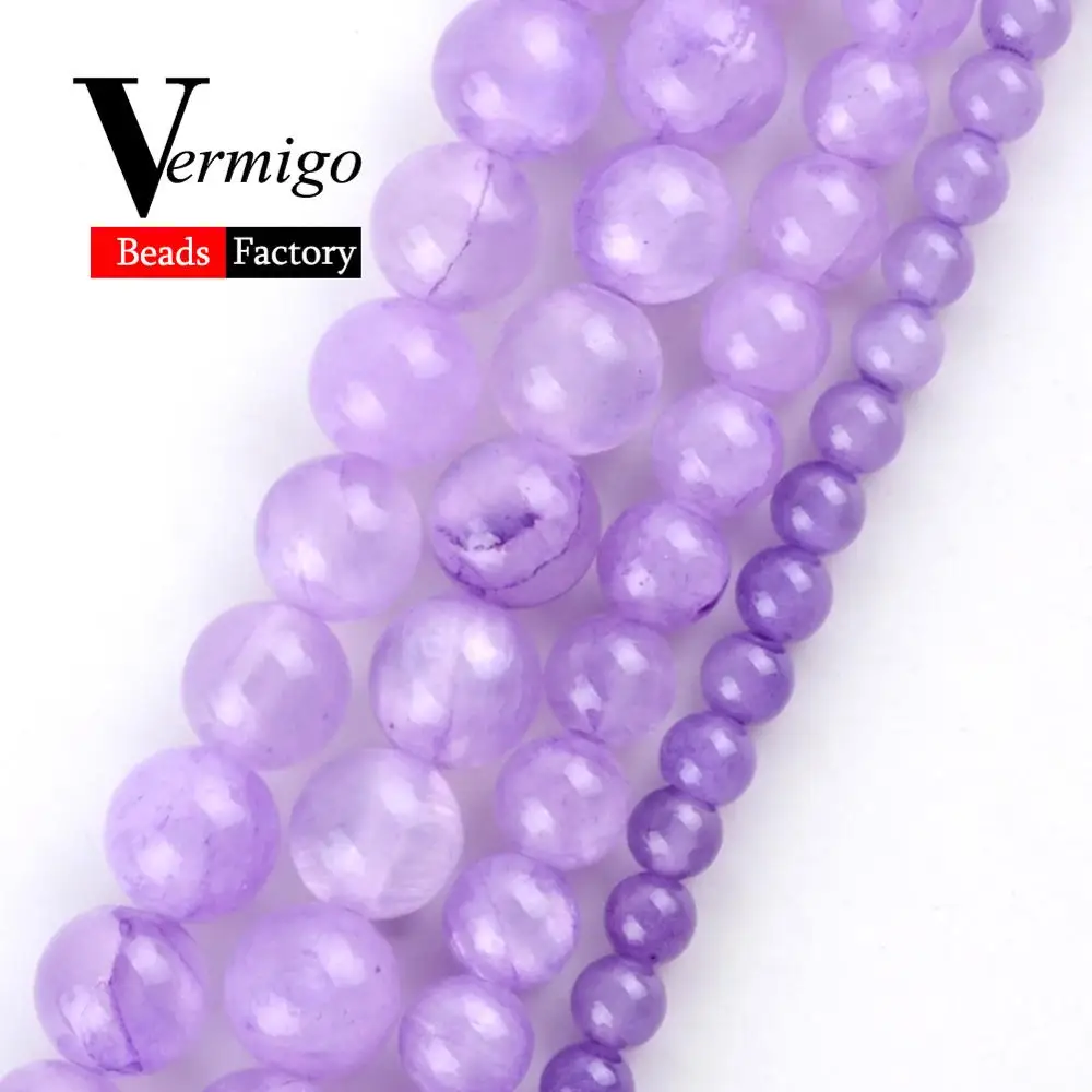 Natural Gem Stone Purple Jades Baeds For Needlework Jewelry Making 4 6 8 10mm Round Loose Beads DIY Necklace Bracelet 15"Strand
Natural Gem Stone Purple Jades Baeds For Needlework Jewelry Making 4 6 8 10mm Round Loose Beads DIY Necklace Bracelet 15"Strand