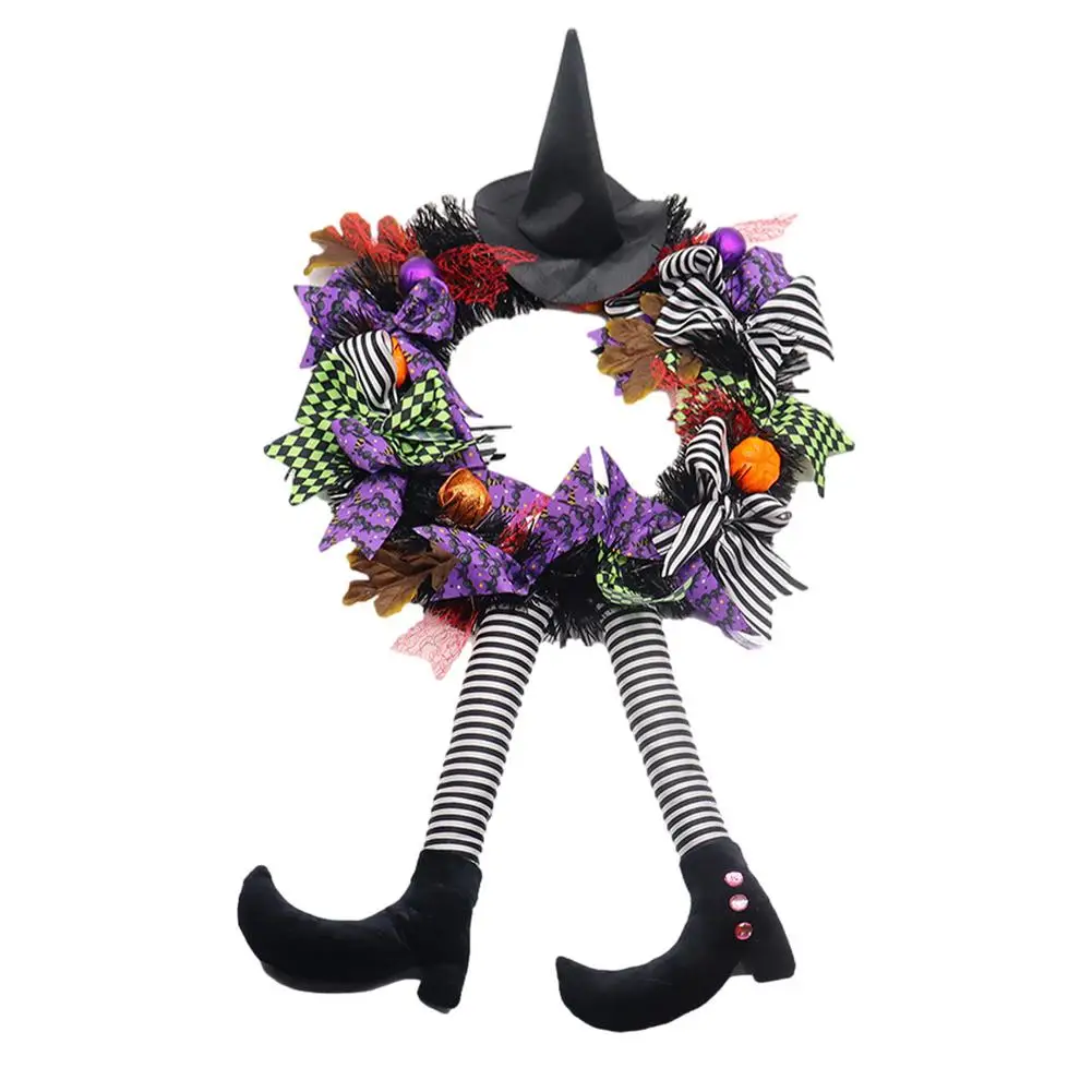 Halloween Wreath Door Hanging Decoration Halloween Witch Hat Leg Pumpkin Door Wreath Happy Halloween Party Home Party Supplies
Halloween Wreath Door Hanging Decoration Halloween Witch Hat Leg Pumpkin Door Wreath Happy Halloween Party Home Party Supplies