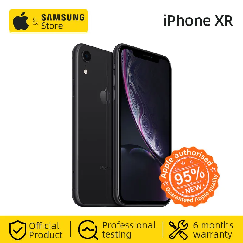 Оригинальный Apple iPhone XR смартфон с 6 1 дюймовым дисплеем Retina HD IPS A12 Bionic CPU 64 Гб/128 ГБ ROM
