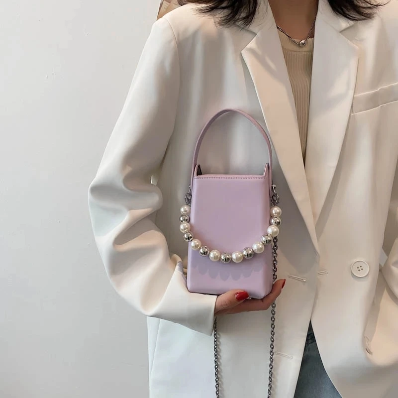 Pearl Beading PU Leather Crossbody Messenge Shoulder Bags for Women 2021 Summer Ladies Luxury Brand Chain Handbags Purses
Pearl Beading PU Leather Crossbody Messenge Shoulder Bags for Women 2021 Summer Ladies Luxury Brand Chain Handbags Purses