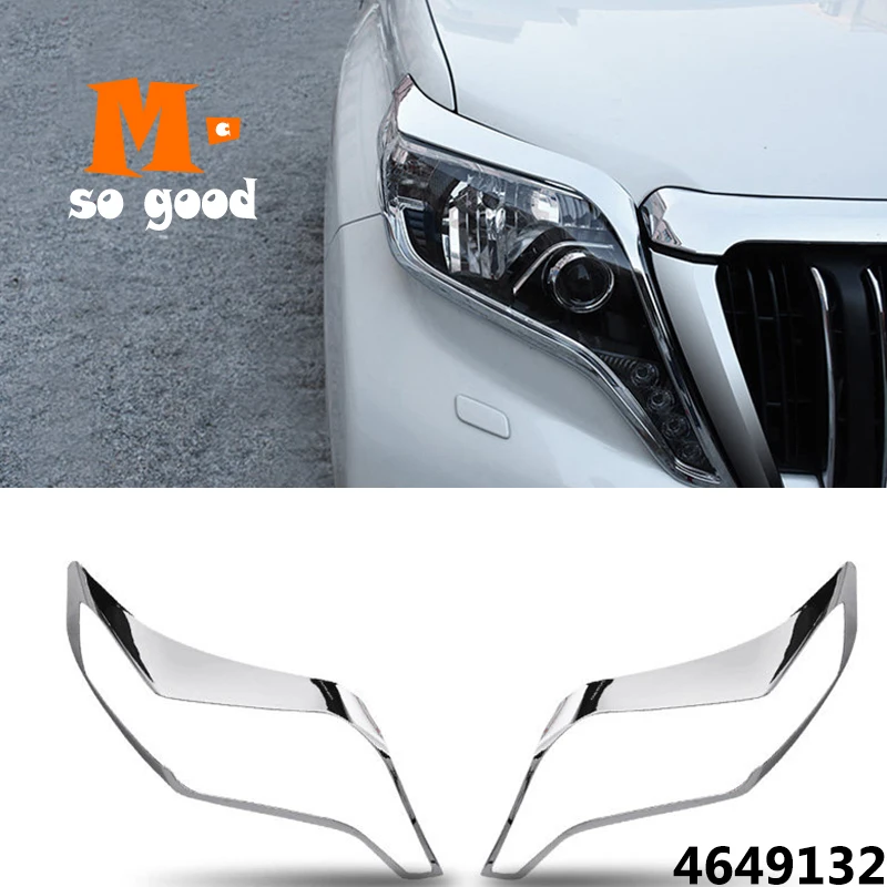 ABS Chrome Car Styling Trims Accessories Car Decoration Headlamps Cover 2014 2015 2016 2017 for Toyota Prado 150
ABS Chrome Car Styling Trims Accessories Car Decoration Headlamps Cover 2014 2015 2016 2017 for Toyota Prado 150