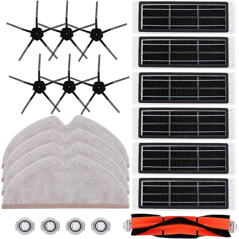 Комплект сменных деталей для робота-пылесоса Mijia, комплект из 21 предмета, подходит для Roborock S6, S6, MaxV, S6, Pure, S5, Max
Комплект сменных деталей для робота-пылесоса Mijia, комплект из 21 предмета, подходит для Roborock S6, S6, MaxV, S6, Pure, S5, Max