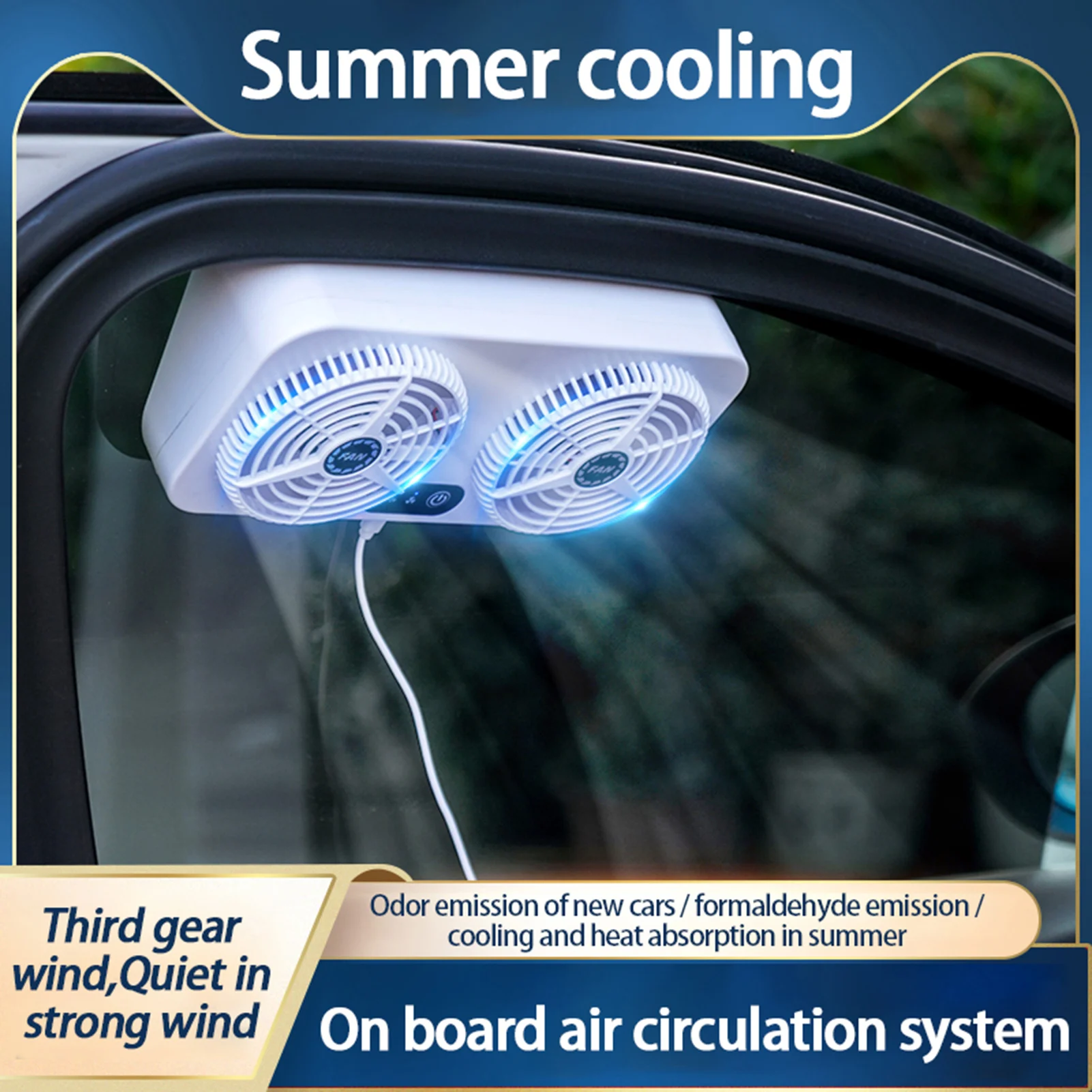 High Quality Car Home Dual-use Fan With White Car USB Charging Cooling Tool Car Air Circulation Smoke Exhaust Fan Car Fan
High Quality Car Home Dual-use Fan With White Car USB Charging Cooling Tool Car Air Circulation Smoke Exhaust Fan Car Fan