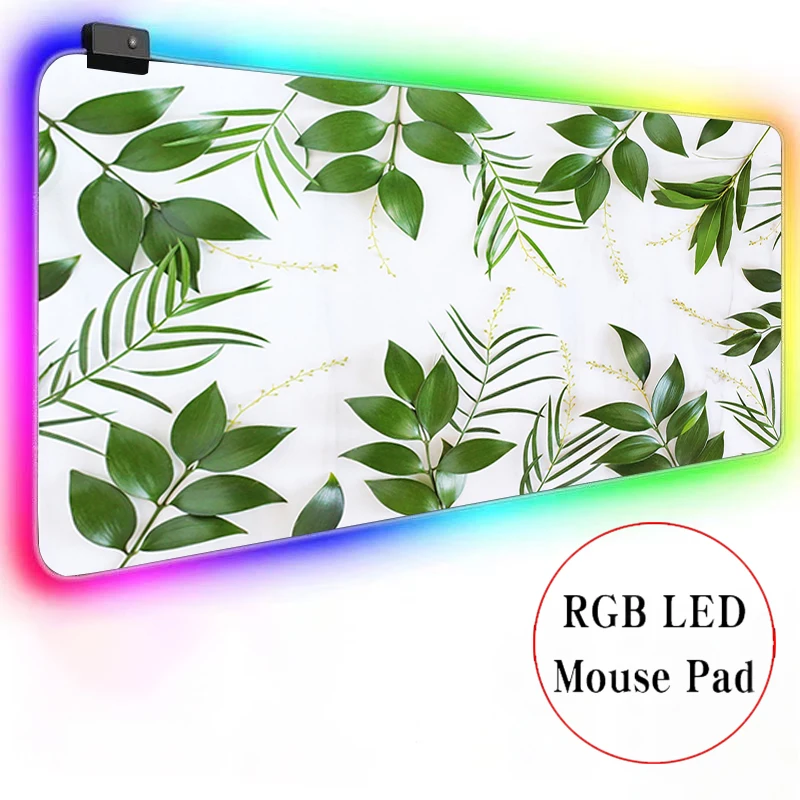 Flowers Green Leaves DIY Gaming Large Anime Mousepad RGB Computer Mouse Pad Gamer Mause Pad LED Backlit Mat Keyboard Desk Mat
Flowers Green Leaves DIY Gaming Large Anime Mousepad RGB Computer Mouse Pad Gamer Mause Pad LED Backlit Mat Keyboard Desk Mat