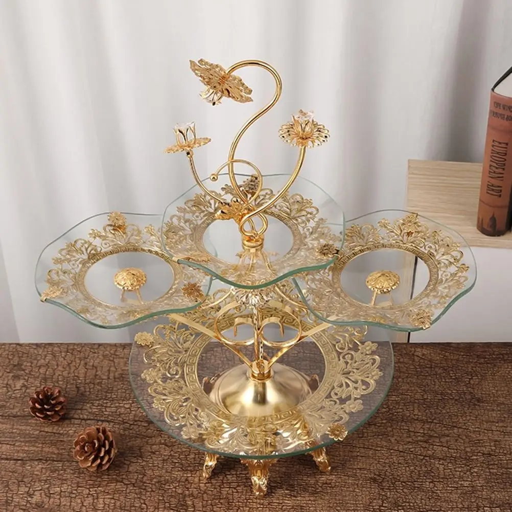 1pc European Style 3-Tiers Dessert Display Tray Appetizer Snacks Storage Plate Exquisite Wedding Birthday Party Table Decoration
1pc European Style 3-Tiers Dessert Display Tray Appetizer Snacks Storage Plate Exquisite Wedding Birthday Party Table Decoration