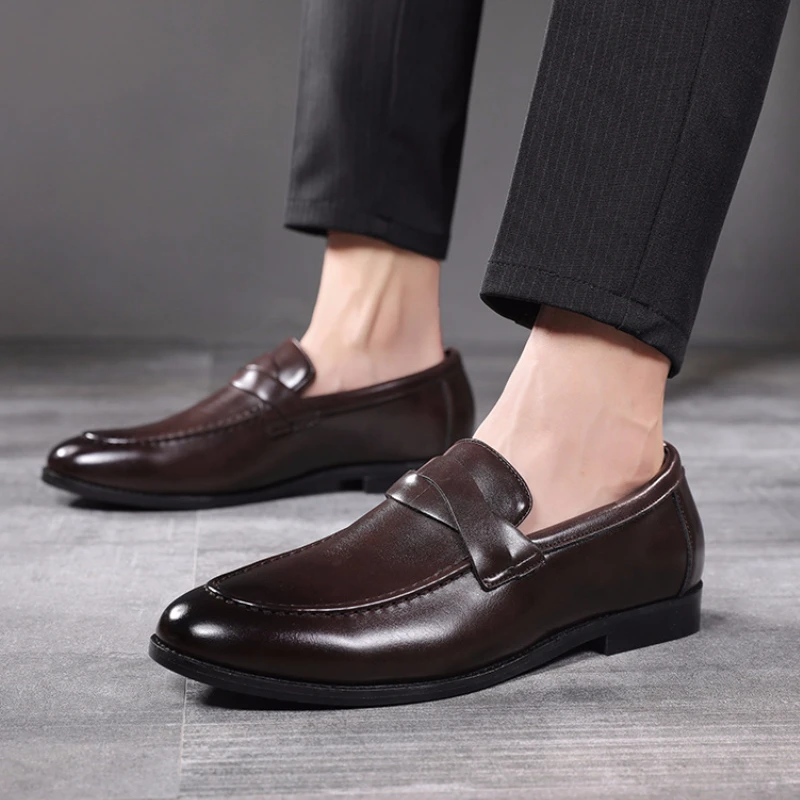 Fashion Oxford Shoes For Men Leather Men Dress Shoes Pointed Toe Slip-On Loafers Classic Business Office Oxford Shoes
Fashion Oxford Shoes For Men Leather Men Dress Shoes Pointed Toe Slip-On Loafers Classic Business Office Oxford Shoes