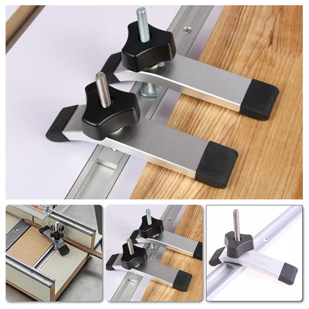 DIY T-Track Slider M8 T Screw Acting Hold Down Clamp Woodworking Tools Kit Fixture Table Saw Router Chute Rail
DIY T-Track Slider M8 T Screw Acting Hold Down Clamp Woodworking Tools Kit Fixture Table Saw Router Chute Rail